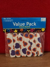Fun Express Emery Boards.  12 boards, fun Heart Design.  Professional Quality