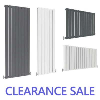 AICA Clearance Sale Flat Panel Radiators Designer Central Heating Anthracite White