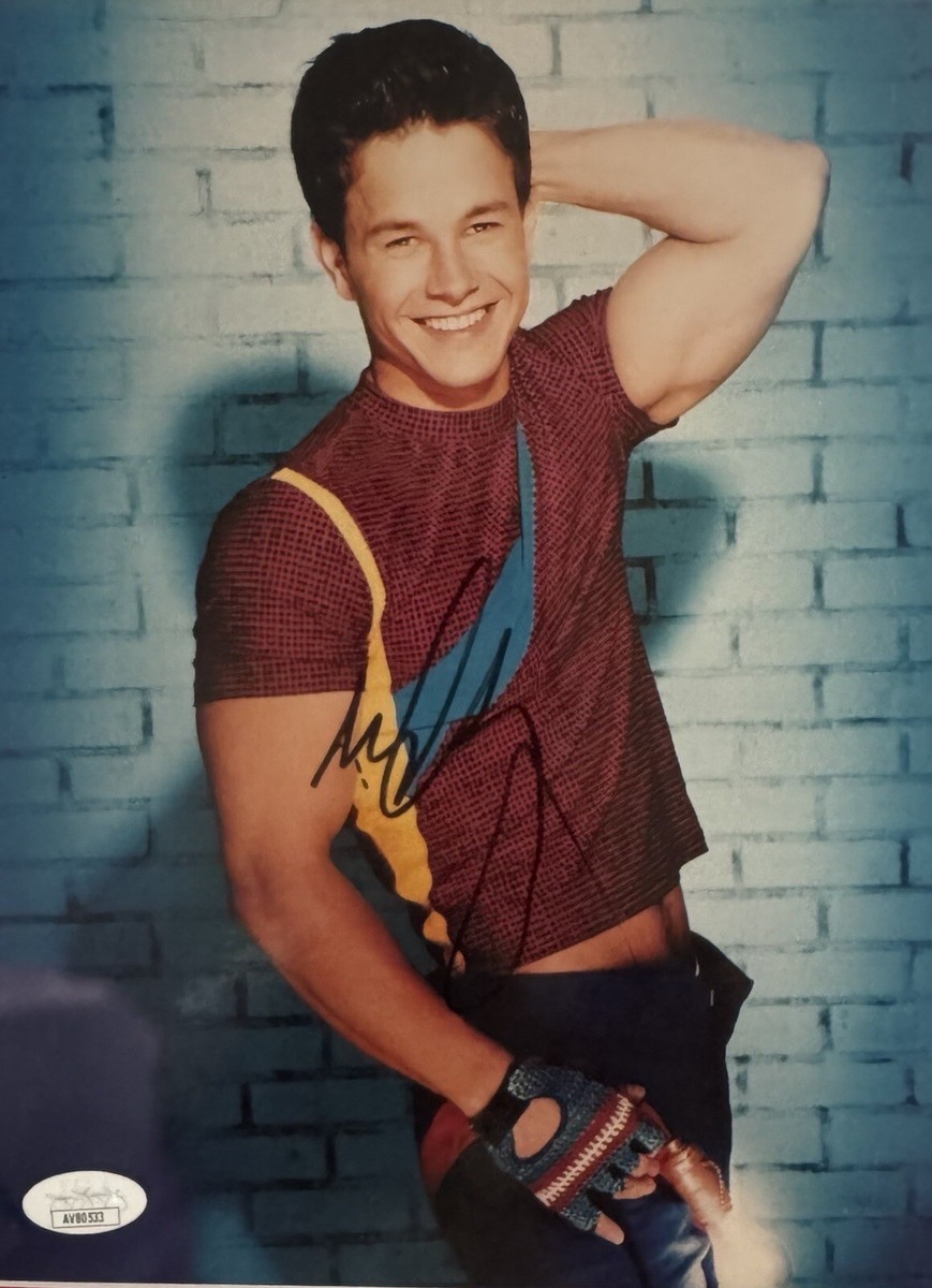 Mark Wahlberg , Signed Autographed , 8x10 JSA , Marky Mark , David