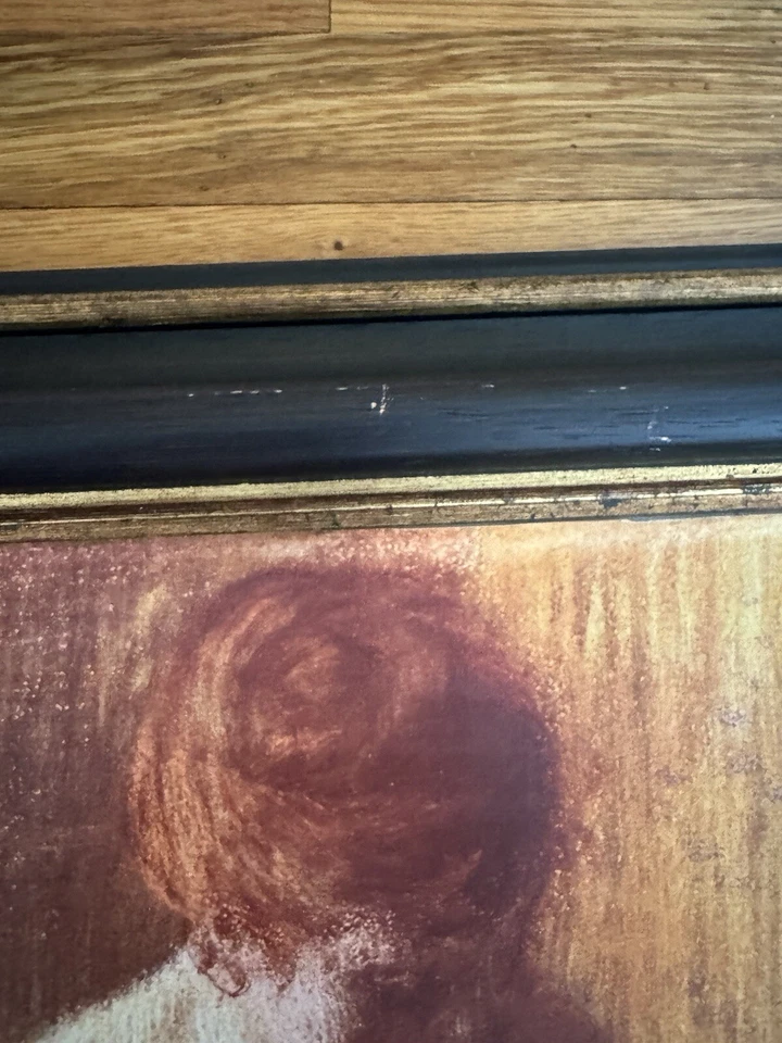 Impressão em tela Edgar Degas mulher em uma banheira 26x22 vintage - Imagem 4 de 4