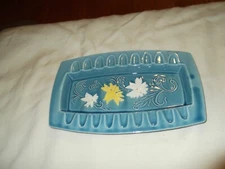 Blue Aqua Ashtray vintage cigar & cigarette Art Deco