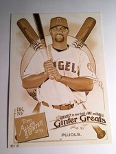 2019 Topps Allen & Ginter Ginter Greats 5x7 Albert Pujols Angels 32 /10