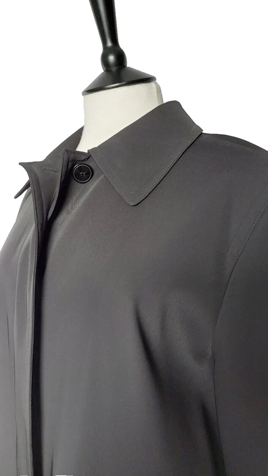 l Gallery NWT Size 16 Coat Water Repellent Washable Black Overcoat - Image 2 of 4