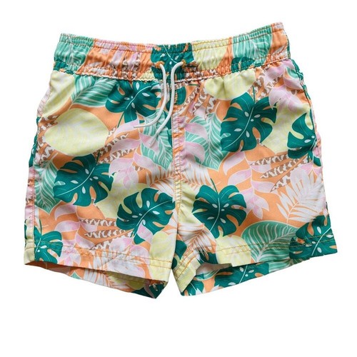 Janie & Jack Tropical Flowers Swim Trunks Size 4