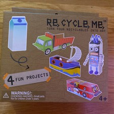 Recycle Me 4 fun projects craft activity kit Less Trash More Fun NEW