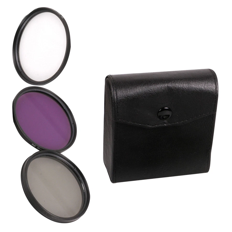 49mm-77mm 3 In 1 UV+CPL+FLD Digital Camera Lens Filter Kit for Cannon Nikon Sony - Image 3 of 4