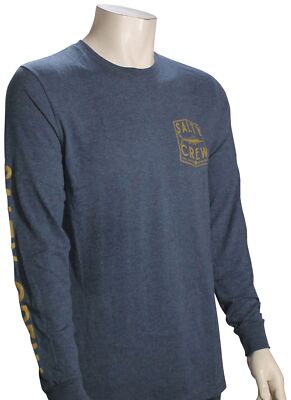 Salty Crew Fishery LS T-Shirt - Navy Heather - New