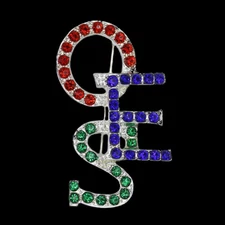 Order of the Eastern Star OES Stacked Pin-New!