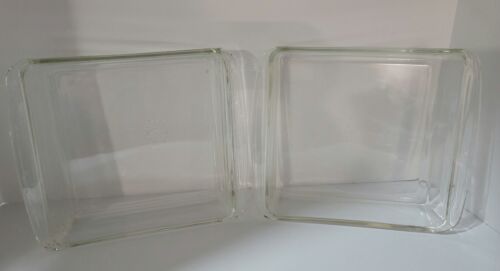 PYREX 222 Clear Glass 8 x 8 x 2 Square Oven Baking Dish - Picture 1 of 19