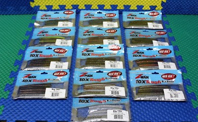 Z-MAN 10XTough ELAZTECH Baitz Big TRD TRD4 Series 6-PK CHOOSE YOUR COLOR!