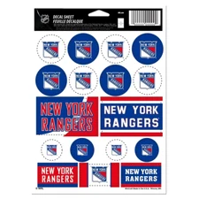 New York Rangers NHL Vinyl Die-Cut Sticker Set / Decal Sheet *Free Shipping