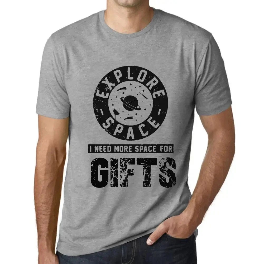 Men's Graphic T-Shirt Explore Space I Need More Space For Gifts Eco-Friendly