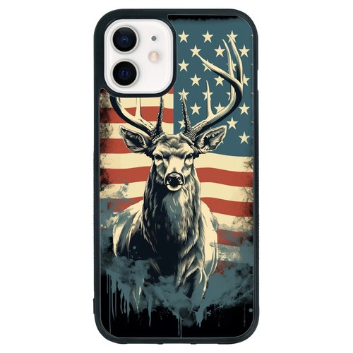 usa flag Buck deer Camo For iPhone SE XS XR Max 5 6 7 8 Plus Anti scratch Cover - Picture 2 of 25