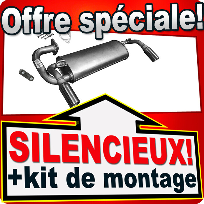 Silencieux arrière pour MG F et Rover MGF 1.8i VVC avec catalyseur pour modèle 2000