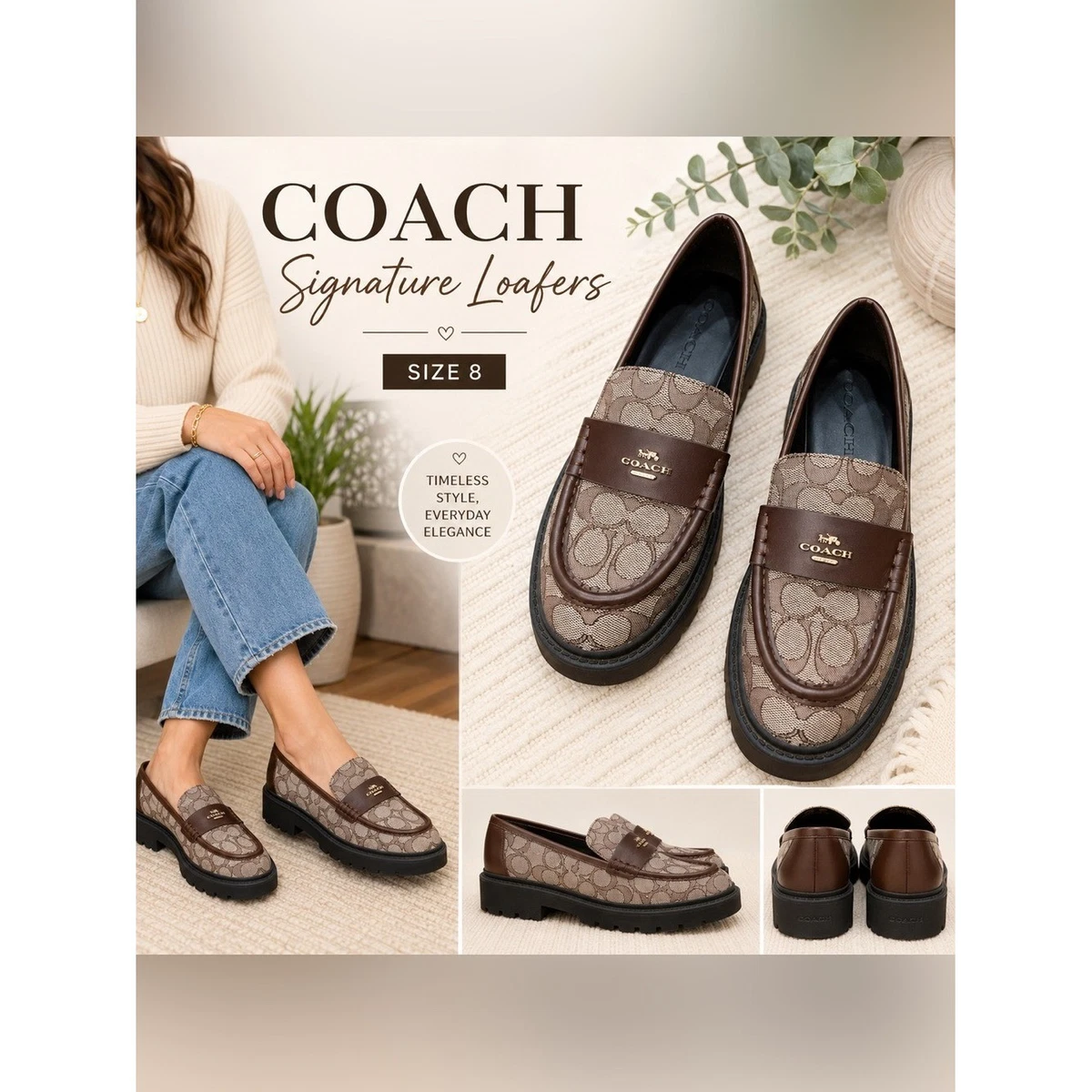 Coach Signature Loafers for Women for sale | eBay
