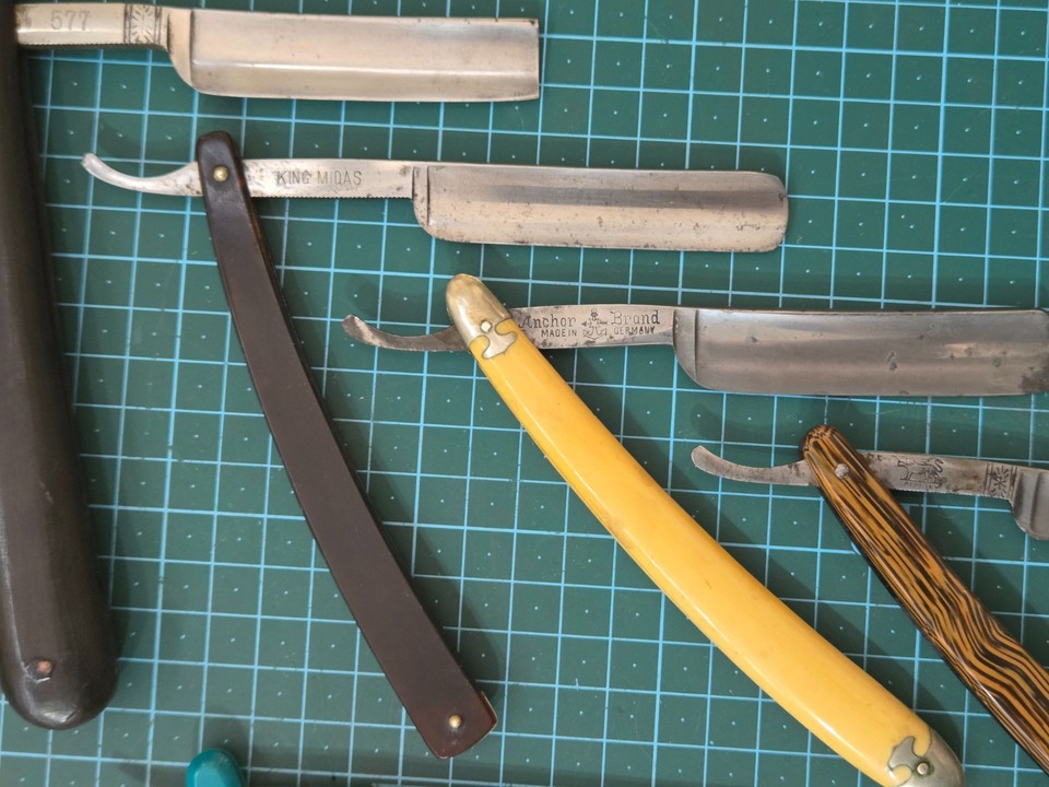 Retro Straight Razor Lot of 7 Vintage Straight Razors | eBay