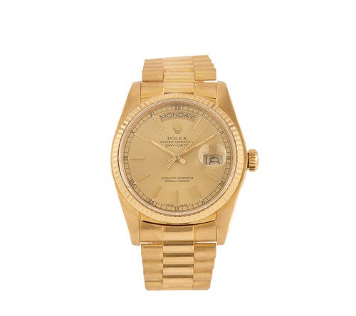 1982 Rolex Day-Date Presidential 18078, 36mm, Champagne Dial, 18K Men’s Watch