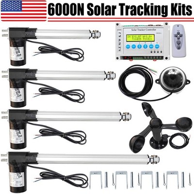 Dual Axis Solar Tracker 6000N Linear Actuator Tracking Controller Sun Track Kits