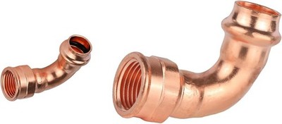 1/2'' Copper 90-Degree Female Elbow Fittings for Residential and Commercial Plumb