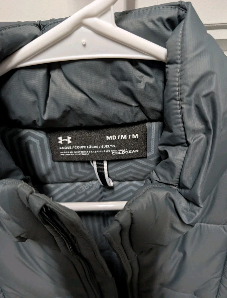 Under Armour - Men's Cold Gear Infrared Puffer Vest - Medium, Northface,Free S&H - Image 3 of 3