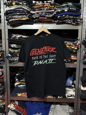Rare Geneteikk Rock Band Promo Tour Black Men s T-Shirt Size L Y2K Hype