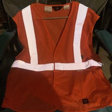 Walls Work Wear Men's Medium Level 2 Class 2 Orange 3M Safety Reflective Vest