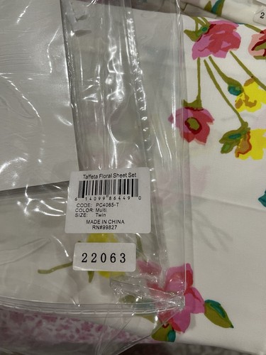 Annie Selke NWT 3pc Twin Sheet Set Taffeta 100% Lyocell Machine Wash - Picture 4 of 8