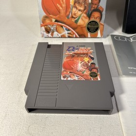Baloncesto Doble Regate Konami Nintendo NES En Caja Con Manual 5 Tornillos Aut&eacute;ntico