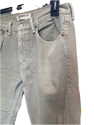 Levis 505 Regular Fit Jeans Hose Herren Größe 32x30 Beige Khaki - Bild 4 von 10