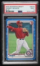 2020 Bowman Draft Chrome Blue Refractor /150 Sammy Infante #BD-48 PSA 9 MINT yf0