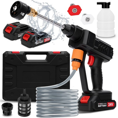 #ad Cordless Pressure Washer 6 in 1 Nozzle Portable Battery Powered Pressure Was... $60.26