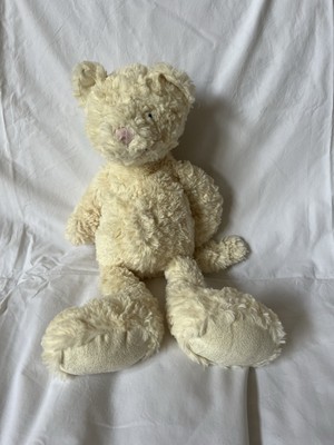 Jellycat Skiffles Katze Plüschtier 15 Zoll cremefarbenes Kätzchen Teddy nicht mehr produziert seltenes Kätzchen G