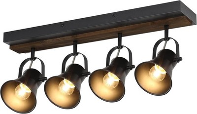 4-Light Kitchen Light Fixtures - Adjustable Ceiling/Wall Mount Spotlight