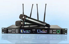effective 2x100 Adjustable Channel UHF Wireless Handheld Microphone Mic System