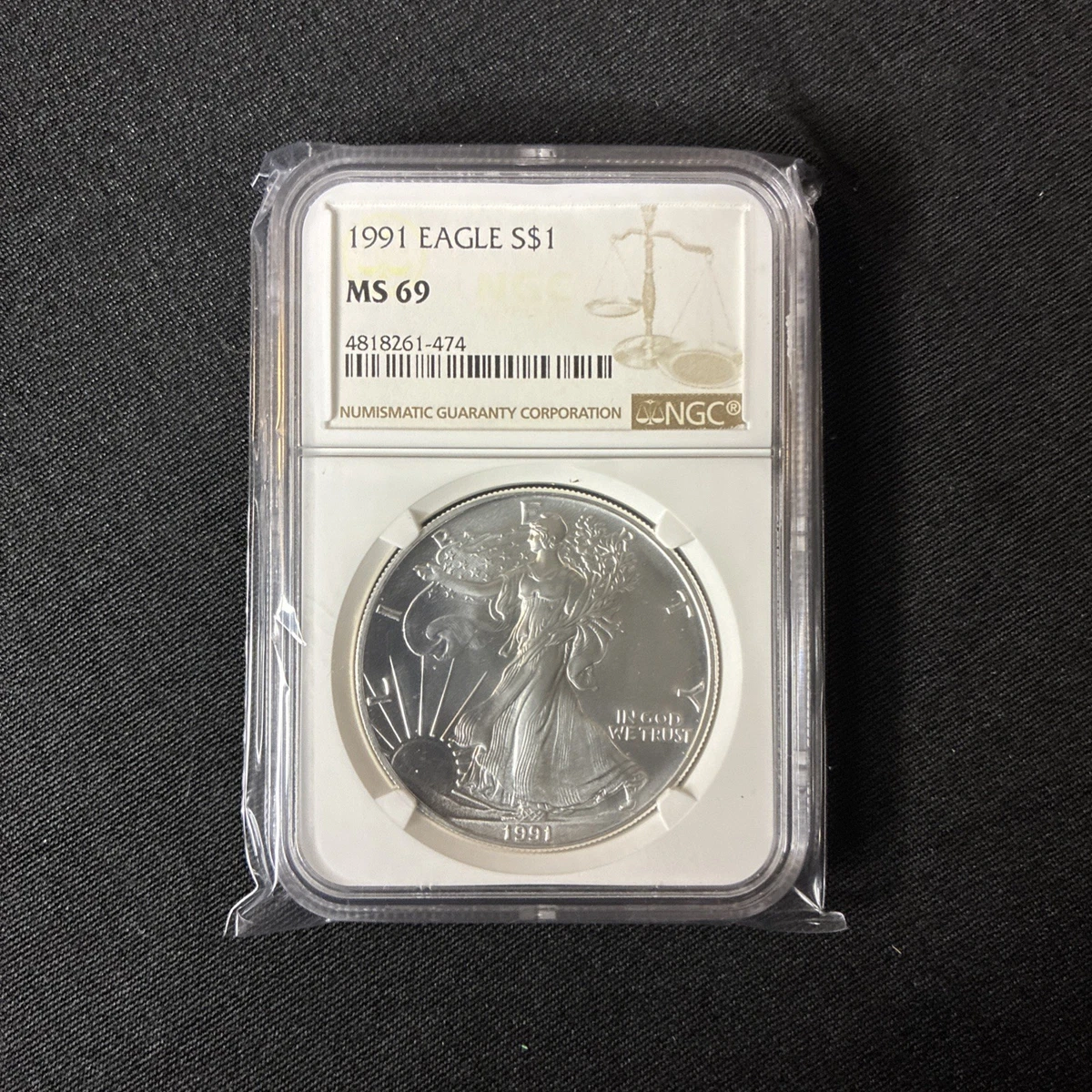 American Eagle MS 69 Graded 1991 Silver Bullion Coins for sale | eBay