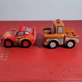 LEGO DUPLO Cars 2 9485 Mater & Lightning McQueen Set 2pc No Box/Manual