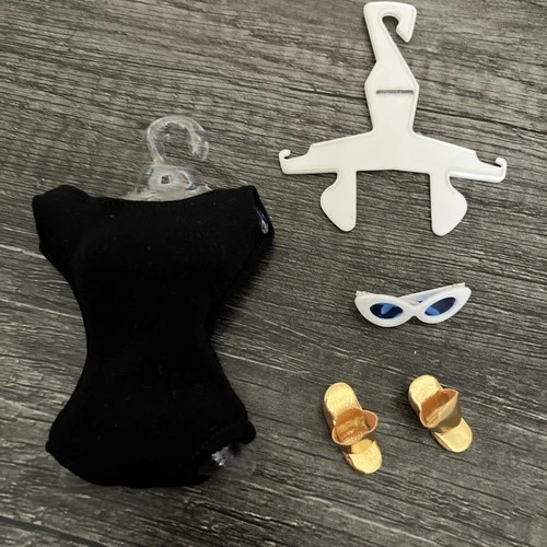 Vintage Barbie 1962 Black Helenca Swimsuit Pak COMPLETE Tagged Set - MINTY