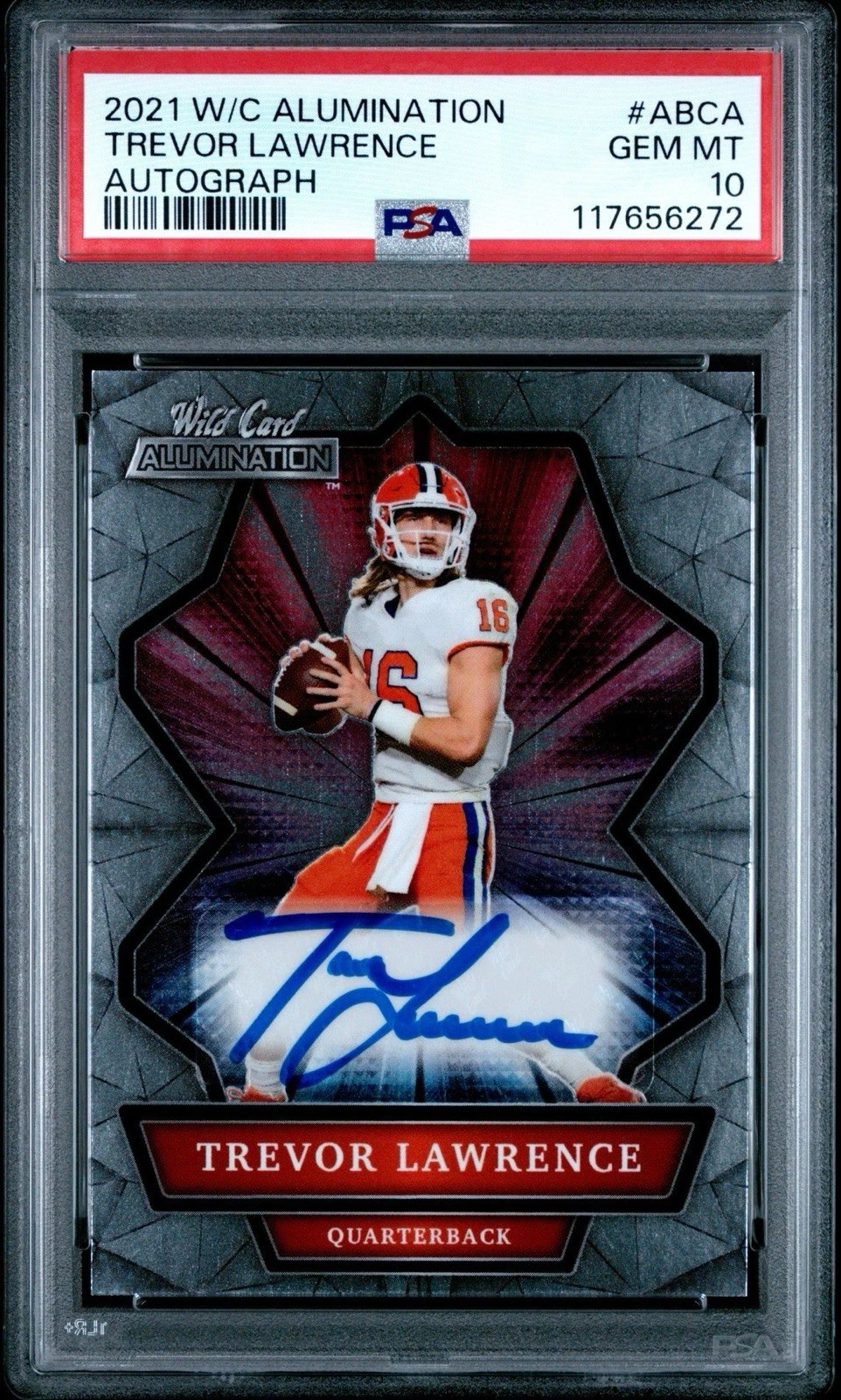 Trevor Lawrence Wild Card Alumination Autographs #ABCA Base