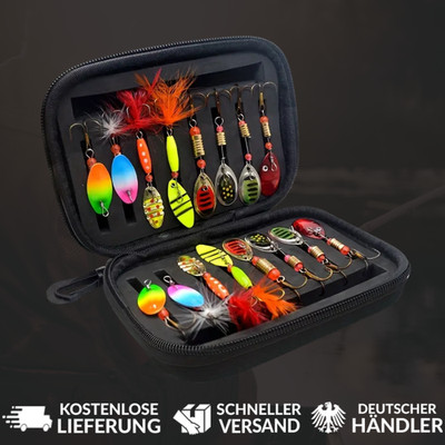 16x Spinnerbait ChatterSpinner Blinker Kunstköder Hecht Zander Raubfisch Angeln