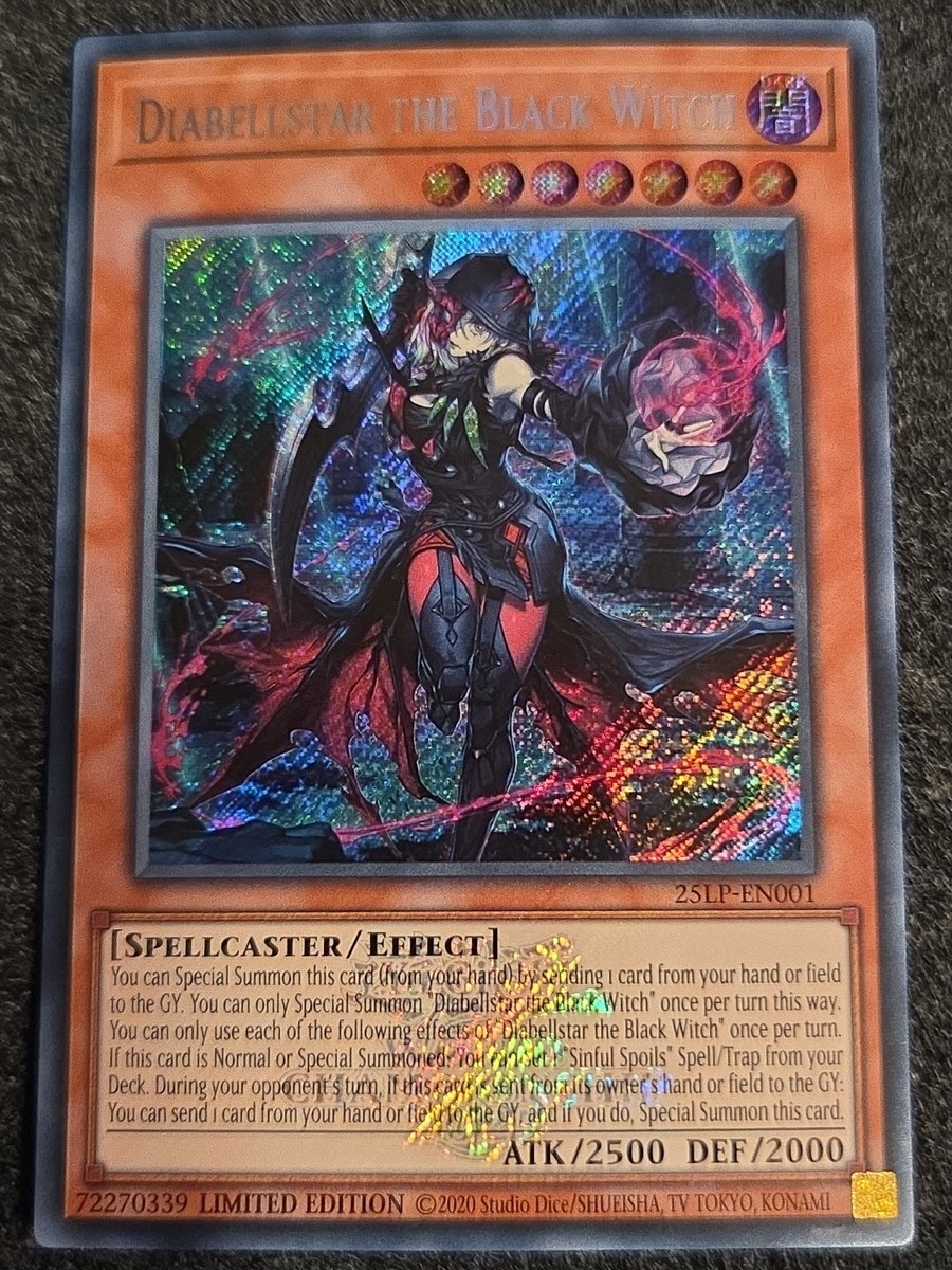 Yu-Gi-Oh! Diabellstar the Black Witch 25LP-EN001 Emblazoned Secret