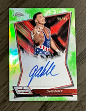 2026 Topps Chrome WWE # RBA-CHA Chad Gable Autograph /99 Green Refractor