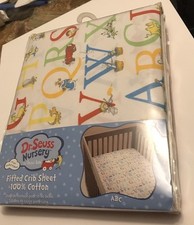 Dr. Seuss Fitted Crib Baby Sheet Alphabet