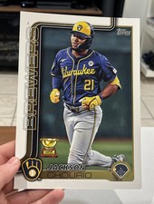 2025 Topps Series 2 Jackson Chourio #OTC-17 Oversized Card Milwaukee Brewers