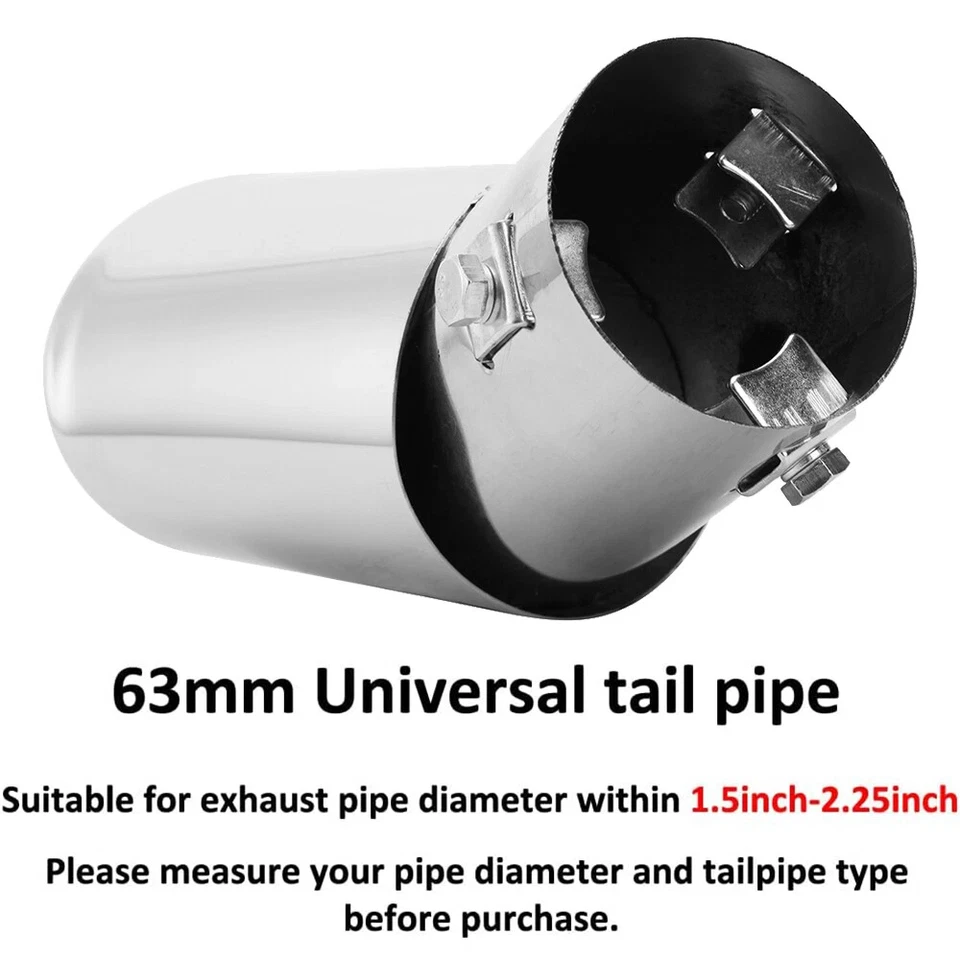 63mm Auto Auspuffblende Endrohr Sportauspuff für Smart Fortwo Forfour Typ 453 - Bild 4 von 4