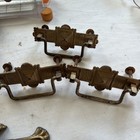 Lot Of Vintage Dresser Drawer Pulls & Hardware Cabinet Antique Handles Brass — photo 3