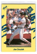 Joe Orsulak 1990 Classic Yellow Baseball #T50 Baltimore Orioles