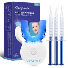 Teeth Whitening Kit Gel Teeth Bleaching Kit with 5LED Light Tray PAP