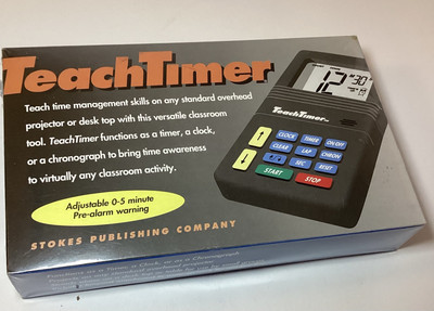 STOKES TEACHTIMER 229 TEACH MANAGEMENT SKILLS ON ANY OVERHEAD PROJECTOR NEW!!