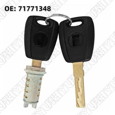 For Fiat Doblo Punto Panda 71771348 Door Lock Barrel Cylinder With 2 Key Replace