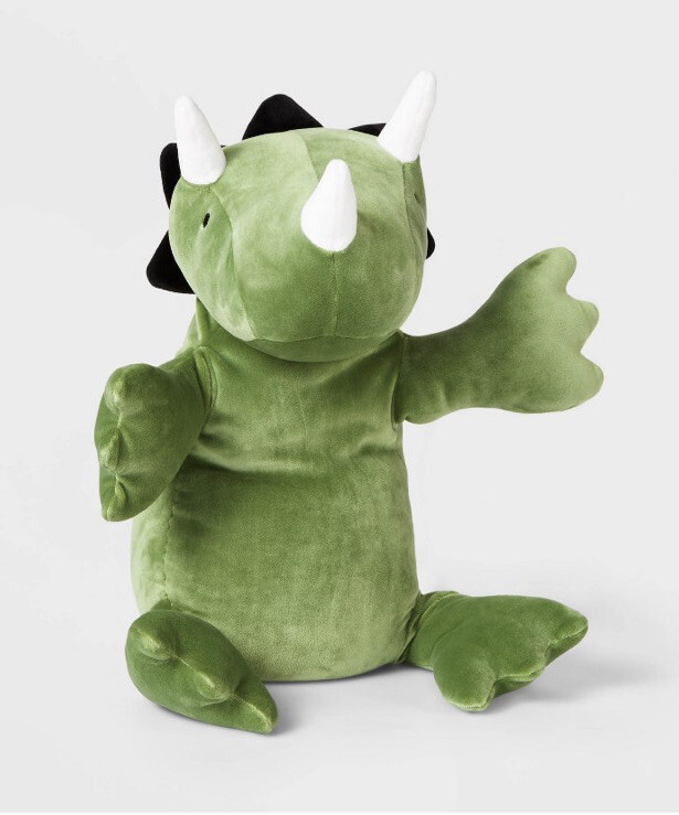 Pillowfort Dinosaur Weighted Plush Pillow Triceratops Green NWOT eBay